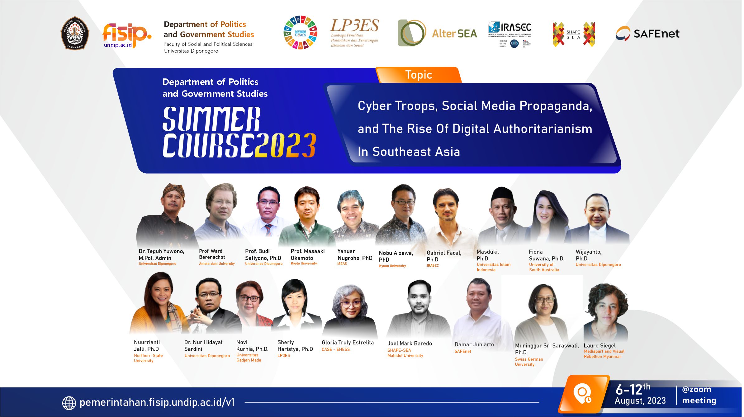 Summer Course: Cyber Troops, Social Media Propaganda, and The Future Of Democracy In Southeast Asia