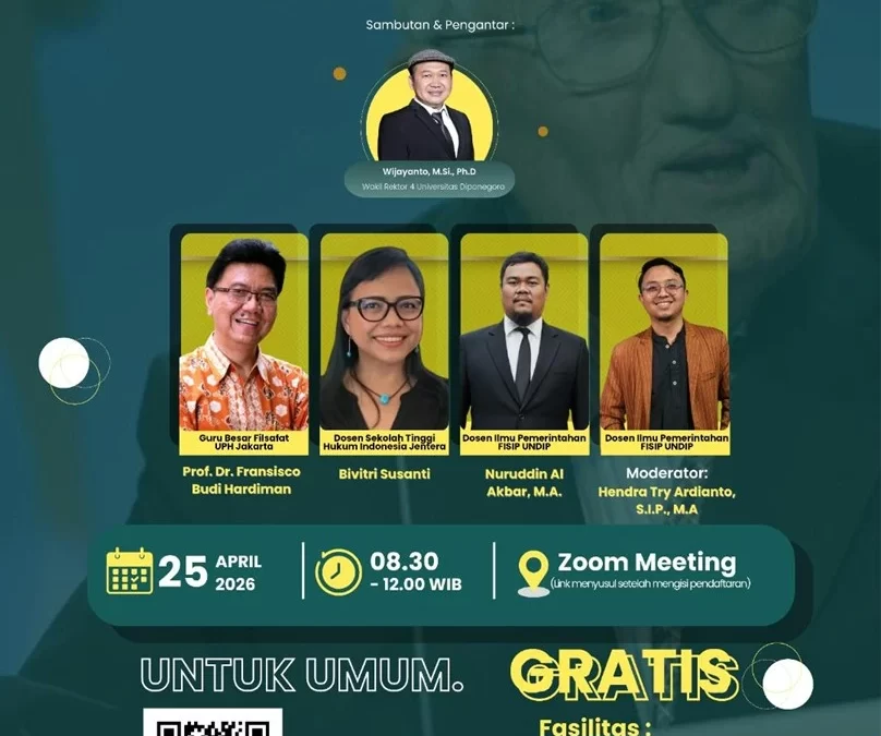 Demokrasi Indonesia di Ujung Ketahanan: Refleksi Kritis atas Warisan Jürgen Habermas