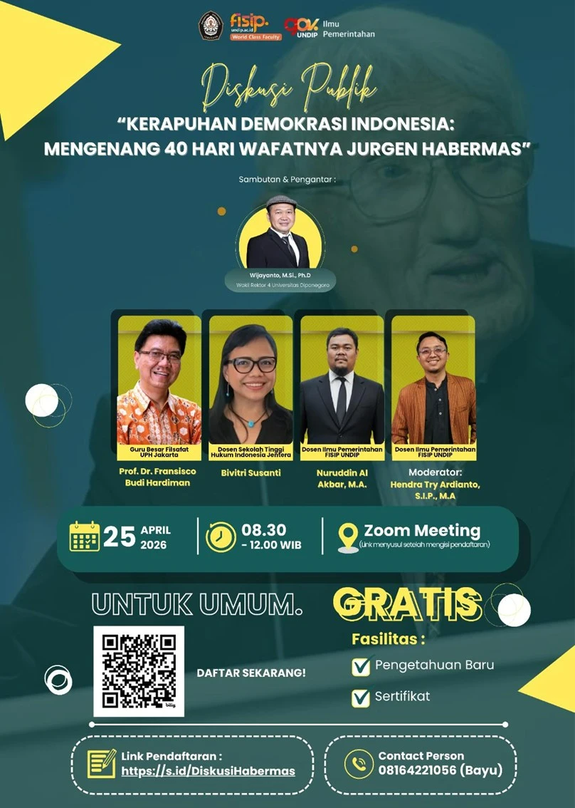 Demokrasi Indonesia di Ujung Ketahanan Refleksi Kritis atas Warisan Jürgen Habermas
